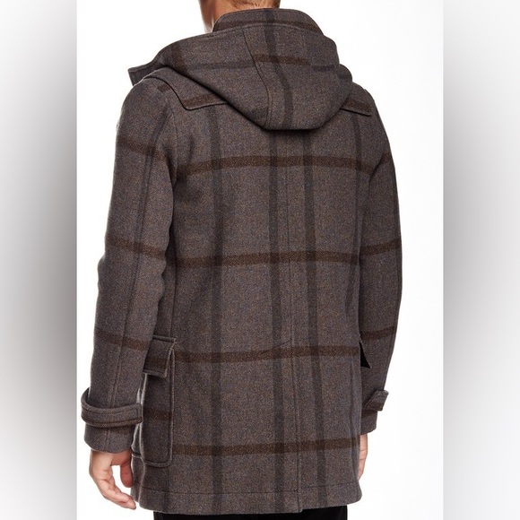 The Kooples Plaid Wool Toggle Coat - Picture 5 of 8